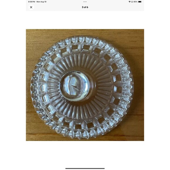 Crystal D’Adriana Lead Crystal Lidded Candy Dish Vintage 1980’s Clear - Picture 3 of 5